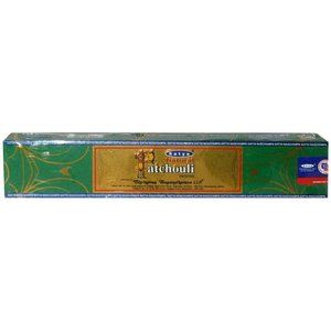 Natural Patchouli Incense Sticks – By Satya Nag Champa – Pack Of 15 G